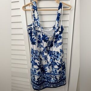 Loft Corfu weekend linen strappy shift dress